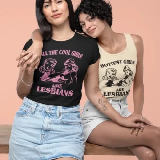 All The Cool Girls Are Lesbians - Lesbian Shirt - Lesbian Gift - Lesbian Pride Shirt
