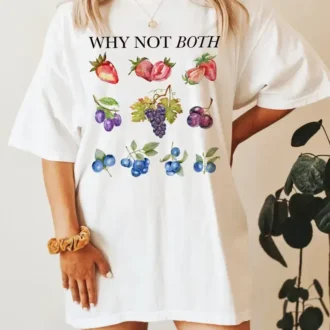Why Not Both Shirt, Subtle Bisexual T-shirt, Fruity Tee, Queer Pride Shirt