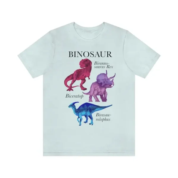 Funny Bisexual Dinosaur Shirt, Subtle Bi Pride Tee, Bisexual Gift
