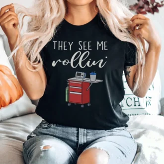 Funny Crash Cart Nurse Shirt, Emergency Room Tech Gift, ICU Nurse Tee, Rapid Response Team