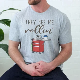 Funny Crash Cart Nurse Shirt, Emergency Room Tech Gift, ICU Nurse Tee, Rapid Response Team