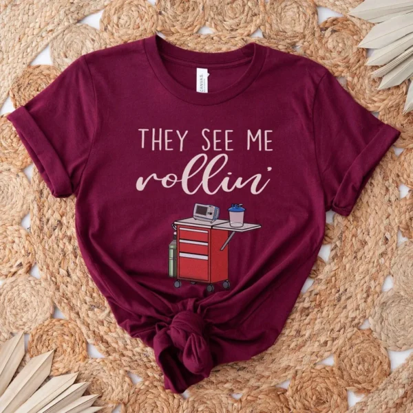 Funny Crash Cart Nurse Shirt, Emergency Room Tech Gift, ICU Nurse Tee, Rapid Response Team