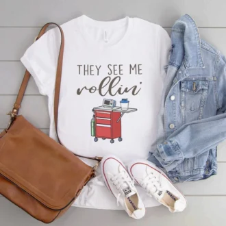 Funny Crash Cart Nurse Shirt, Emergency Room Tech Gift, ICU Nurse Tee, Rapid Response Team