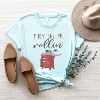 Funny Crash Cart Nurse Shirt, Emergency Room Tech Gift, ICU Nurse Tee, Rapid Response Team