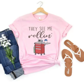 Funny Crash Cart Nurse Shirt, Emergency Room Tech Gift, ICU Nurse Tee, Rapid Response Team