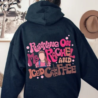 Iced Coffee Mom Shirt, Funny Mother’s Day Gift, Running on Ms. Rachel and Iced Coffee Tee