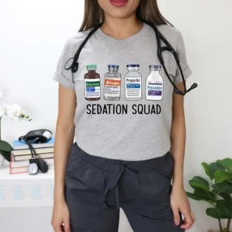 Sedation Squad ICU Nurse Shirt, Funny Nurse Gifts, Nurse Apparel Sedation Squad ICU Nurse Shirt, Funny Nurse Gifts, Nurse Apparel