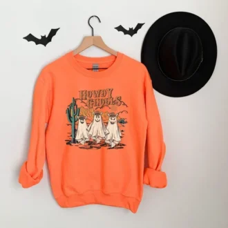 Western Halloween Shirt - Howdy Ghouls Sweatshirt - Cowboy Ghost Western Halloween Sweatshirt - Western Halloween - Fall Ghosts Sweatshirt