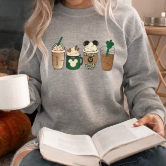 Disney Drink Coffee Shirts - Epcot Shirts - Disney Snacks Shirt - Halloween Coffee Sweatshirt - Gift for Coffee Lover - Fall Coffee Sweatshirt