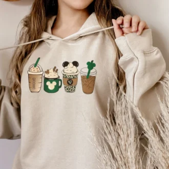 Disney Drink Coffee Shirts - Epcot Shirts - Disney Snacks Shirt - Halloween Coffee Sweatshirt - Gift for Coffee Lover - Fall Coffee Sweatshirt