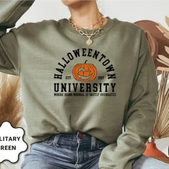 Halloweentown University Sweatshirt, Halloween School Shirt, Autumn Fall Gifts Halloweentown University Sweatshirt, Halloween School Shirt, Autumn Fall Gifts