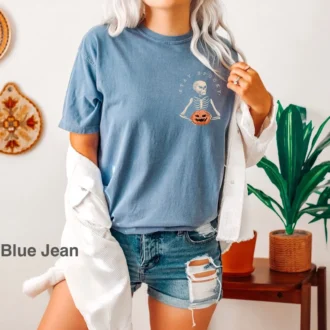 Halloween Spooky Shirt - Stay Spooky Skeleton Shirt - Halloween Shirt Gift - Skeleton Pocket Sweater - Skeleton Halloween Shirt