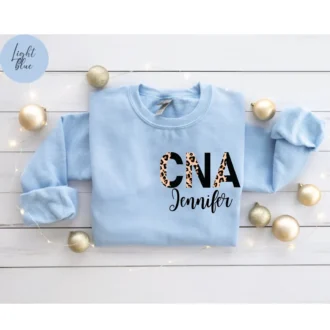 Personalized CNA Nurse Shirt - Cheetah CNA Nurse Tee - CNA Nurse Gift - Nurse Appreciation Tee - Certified Nursing Assistants Shirt