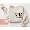 Personalized Cheetah CNA Nurse Sweatshirt, Unique Nurse Gift, Certified Nursing Assistant Shirt