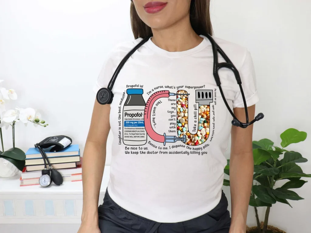 ICU Nurse Shirt, Intensive Care Unit Nurse Tee, RN, CRNA & Medical Critical Care Nurse Apparel, Pharmacology Gift