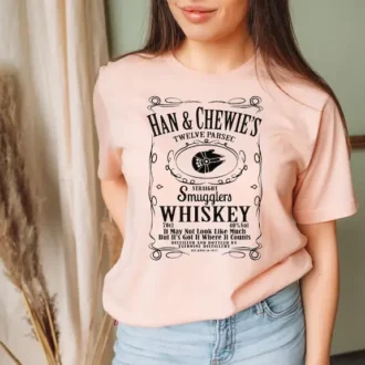 Funny Star Wars Shirt, Han & Chewie’s Smugglers Whiskey T-Shirt, Gift for Fans